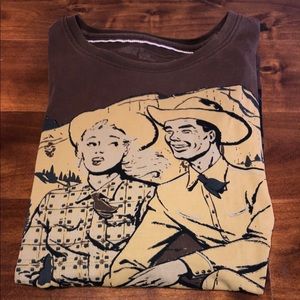 Levi Strauss Vintage western T-shirt size large